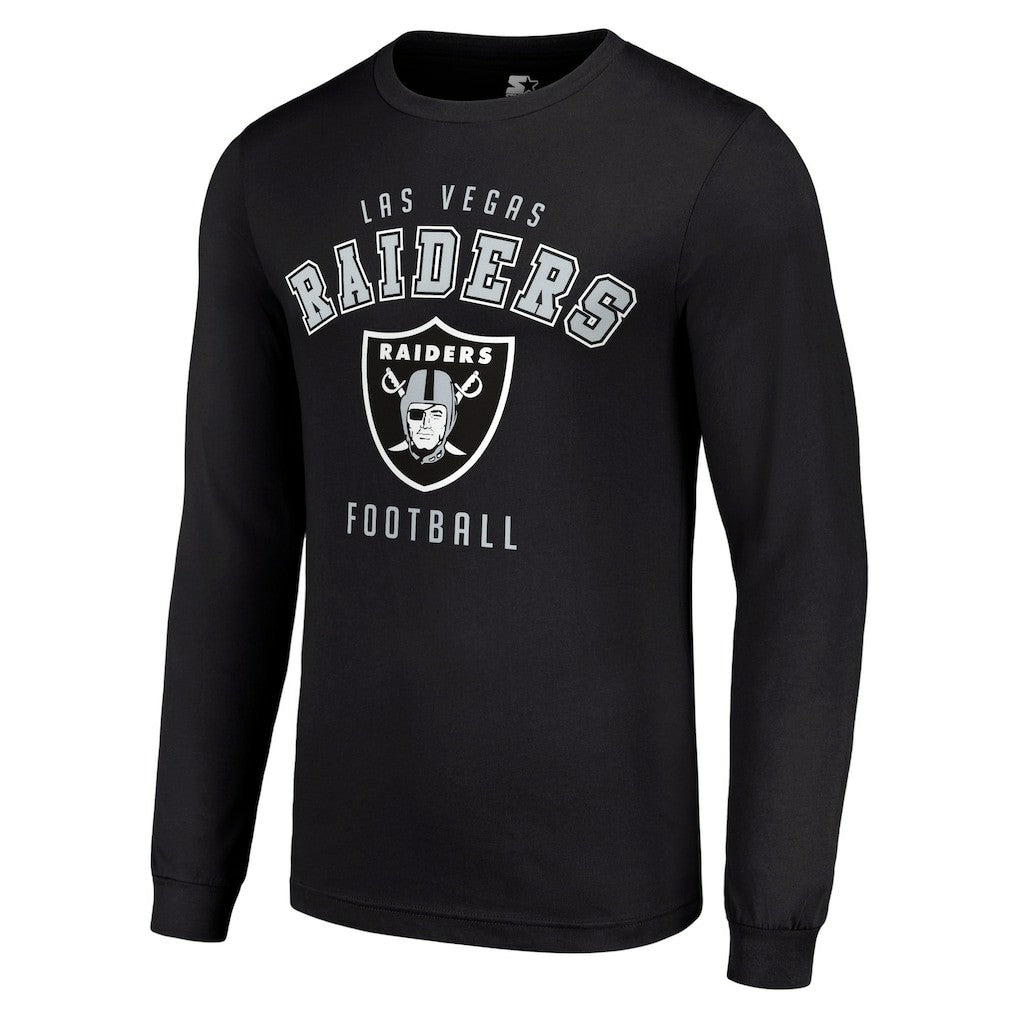 Las Vegas Raiders Starter Long Sleeve T-Shirt - Black - NFL