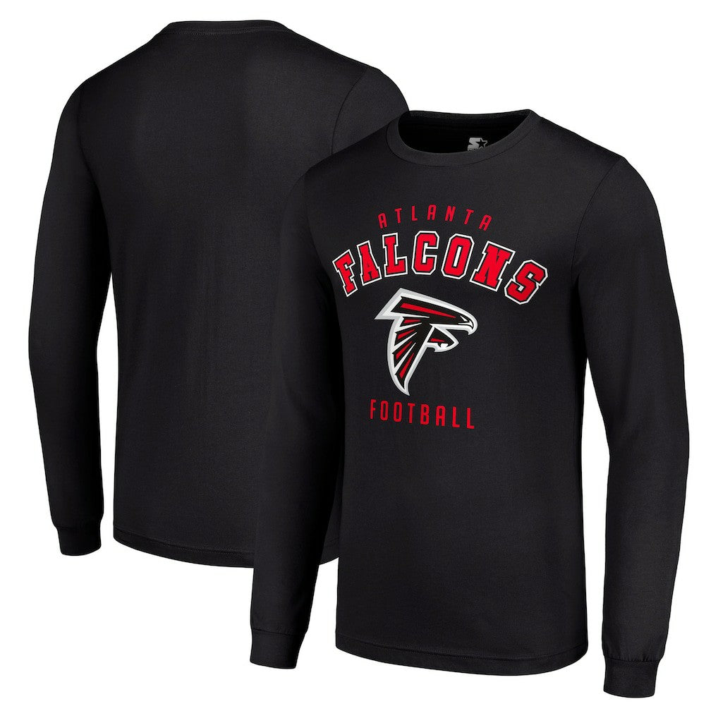 Atlanta Falcons Starter Long Sleeve T-Shirt - Black - NFL