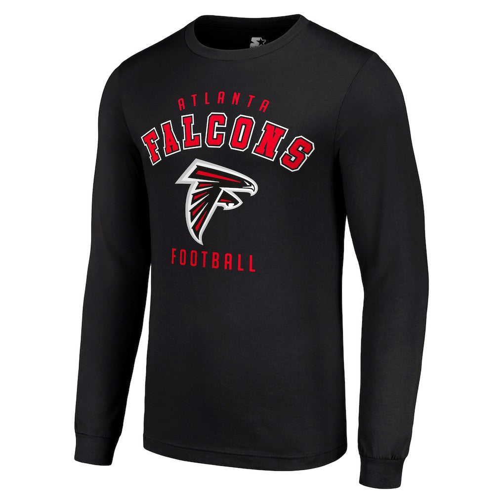 Atlanta Falcons Starter Long Sleeve T-Shirt - Black - NFL