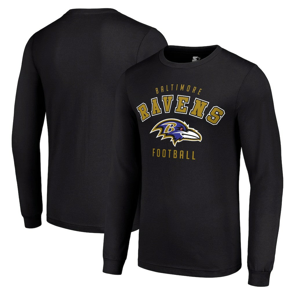 Baltimore Ravens Starter Long Sleeve T-Shirt - Black - NFL
