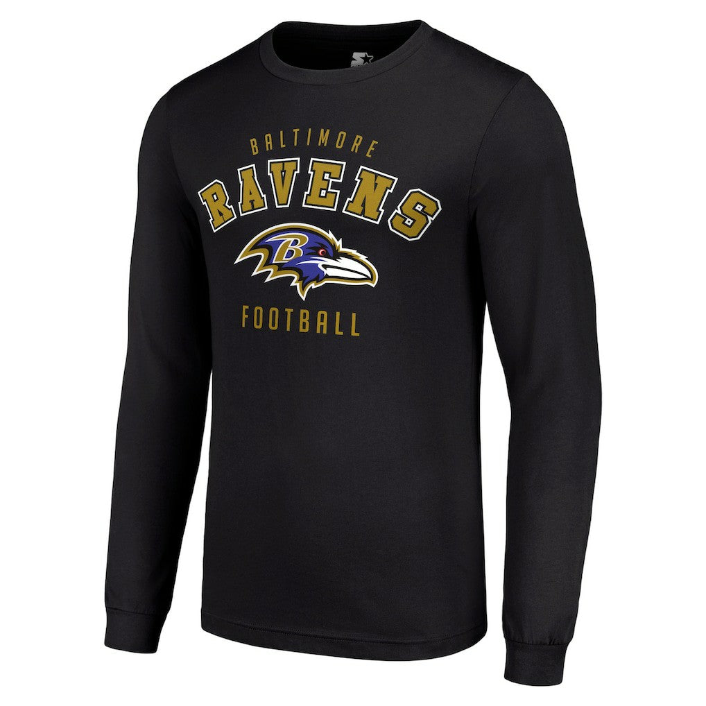 Baltimore Ravens Starter Long Sleeve T-Shirt - Black - NFL