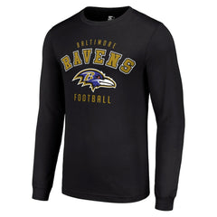 Baltimore Ravens Starter Long Sleeve T-Shirt - Black - NFL
