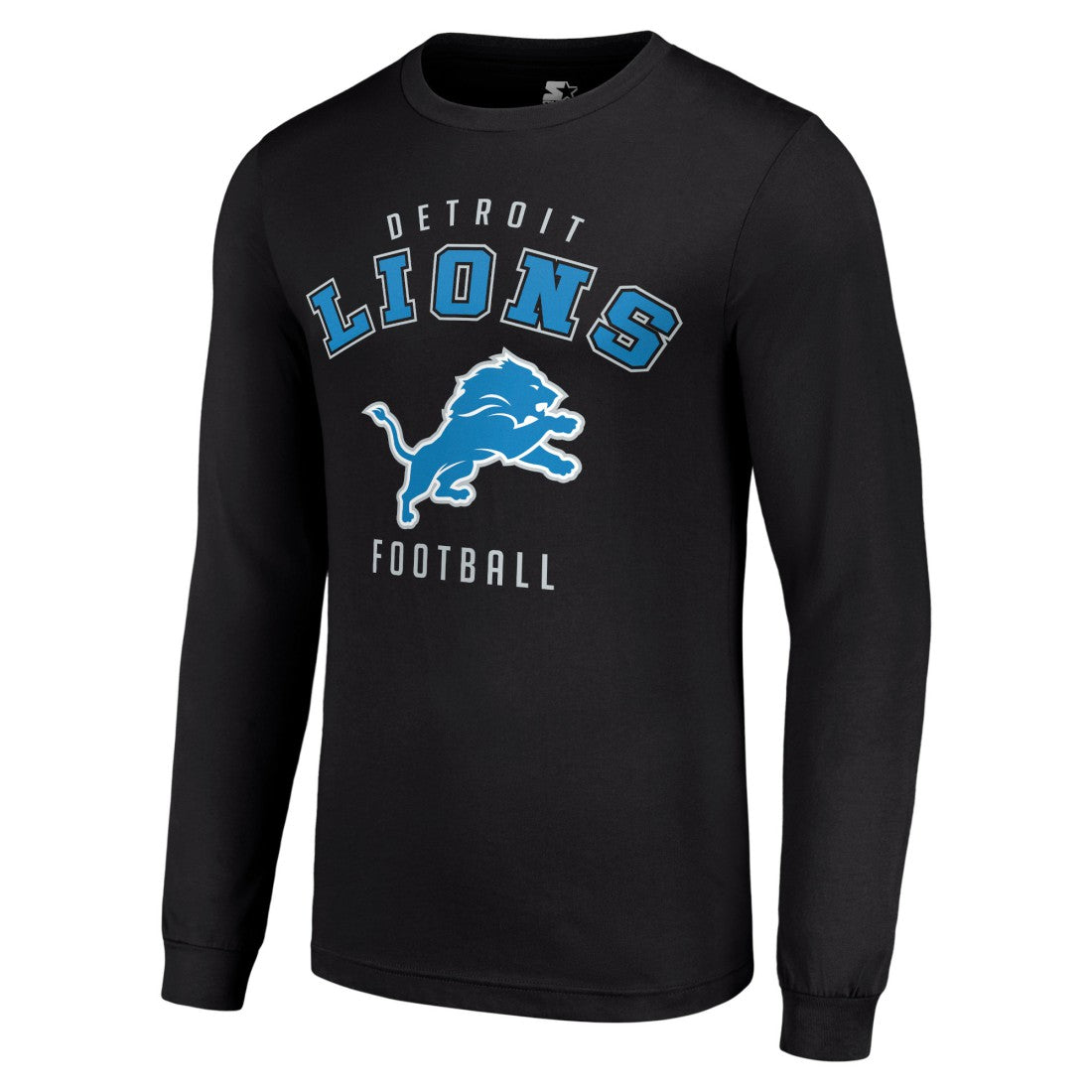 Detroit Lions Starter Long Sleeve T-Shirt - Black - NFL