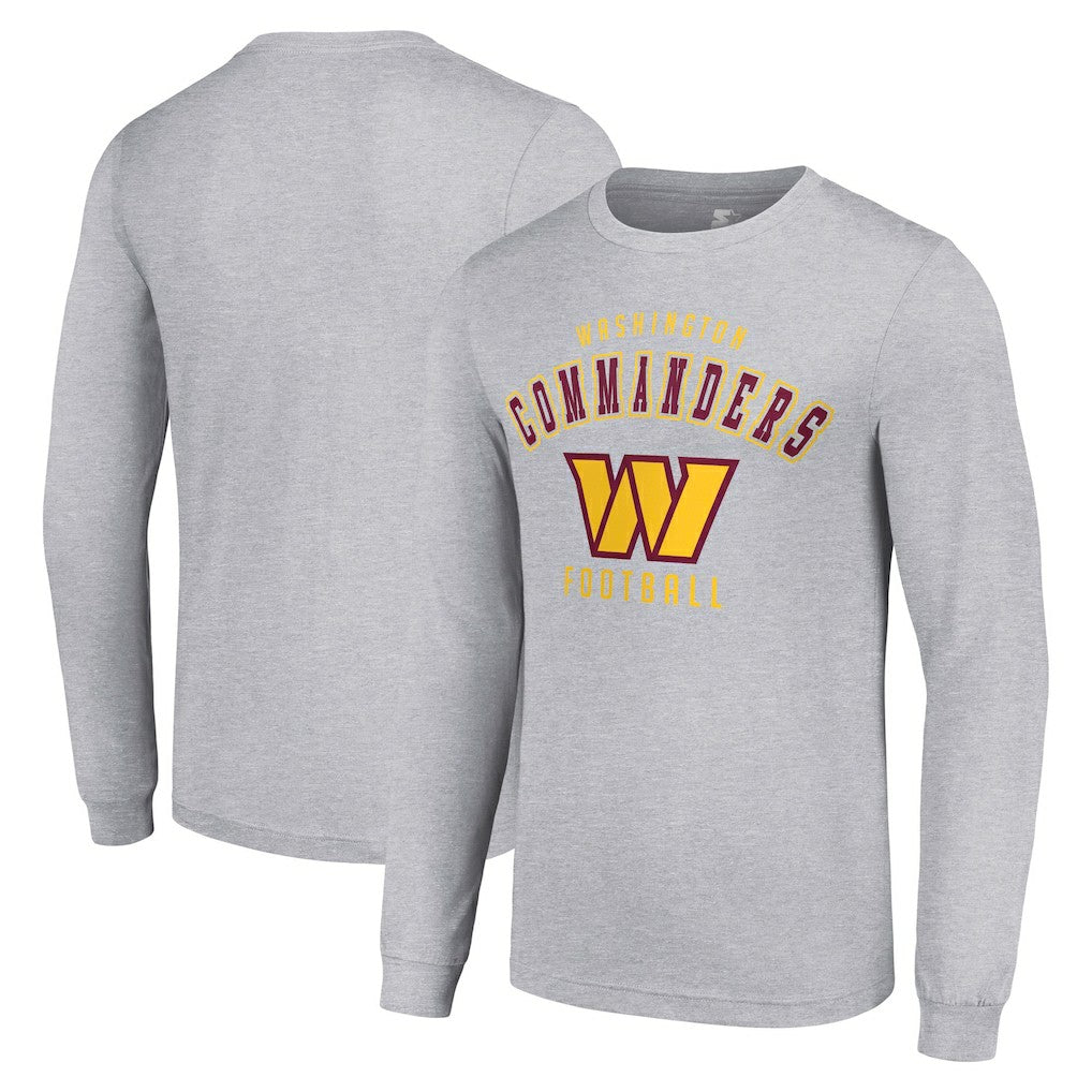 Washington Commanders Starter Long Sleeve T-Shirt - Heather Gray - NFL