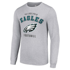 Philadelphia Eagles Starter Long Sleeve T-Shirt - Heather Gray - NFL