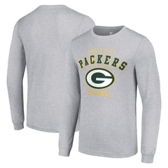 Green Bay Packers Starter Long Sleeve T-Shirt - Heather Gray - NFL