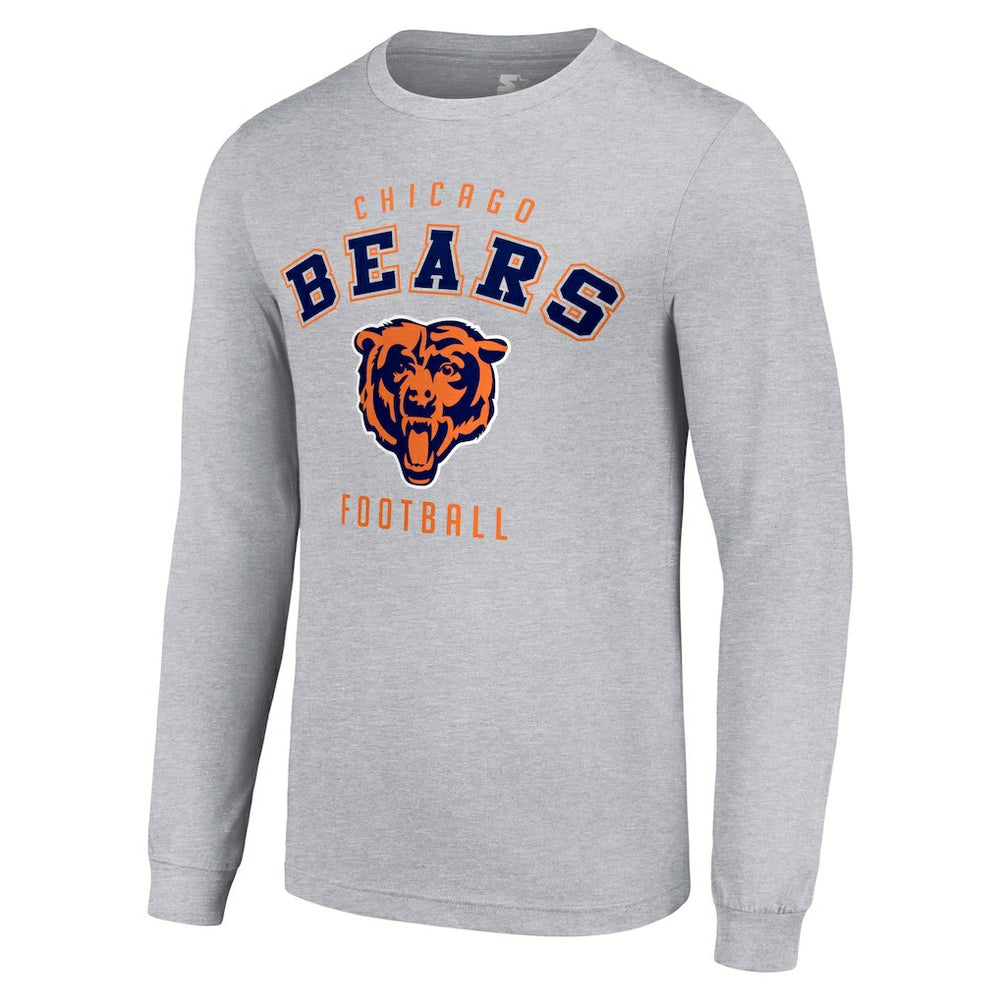 Chicago Bears Starter Long Sleeve T-Shirt - Heather Gray - NFL