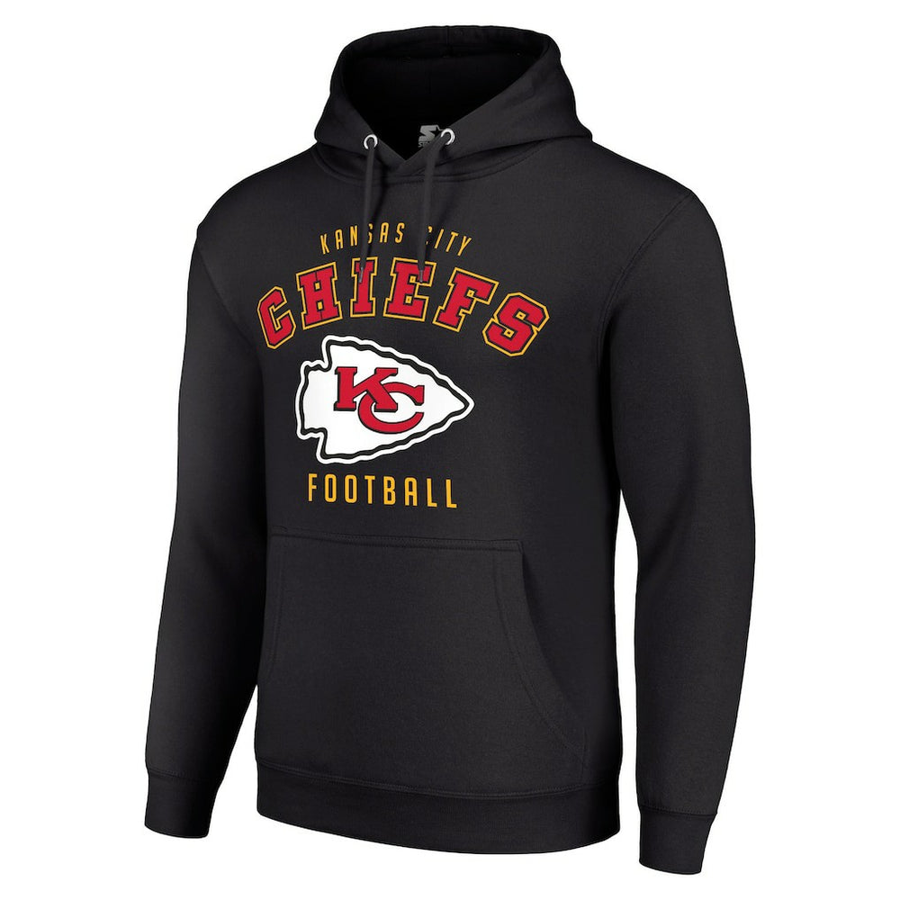 Kansas City Chiefs Starter Unisex Logo Pullover Hoodie - Black - NFL