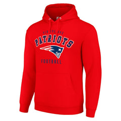 New England Patriots Starter Unisex Logo Pullover Hoodie - Red - NFL