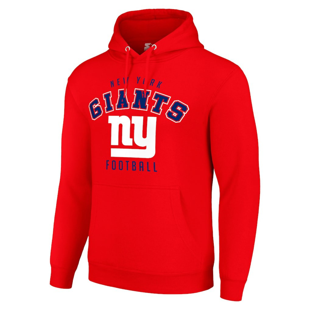 New York Giants Starter Unisex Logo Pullover Hoodie - Red - NFL