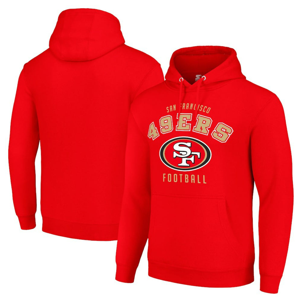 San Francisco 49ers Starter Unisex Logo Pullover Hoodie - Scarlet - NFL
