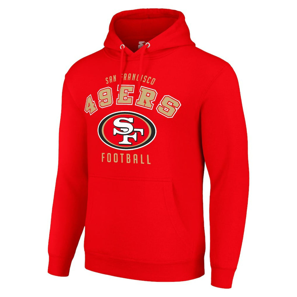 San Francisco 49ers Starter Unisex Logo Pullover Hoodie - Scarlet - NFL