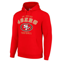 San Francisco 49ers Starter Unisex Logo Pullover Hoodie - Scarlet - NFL