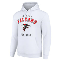 Atlanta Falcons Starter Unisex Logo Pullover Hoodie - White - NFL