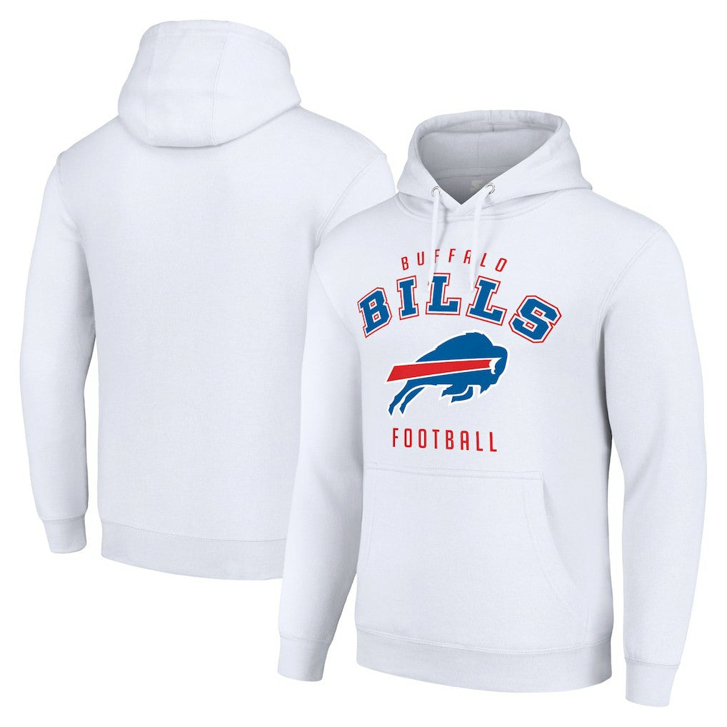 Buffalo Bills Starter Unisex Logo Pullover Hoodie - White - NFL