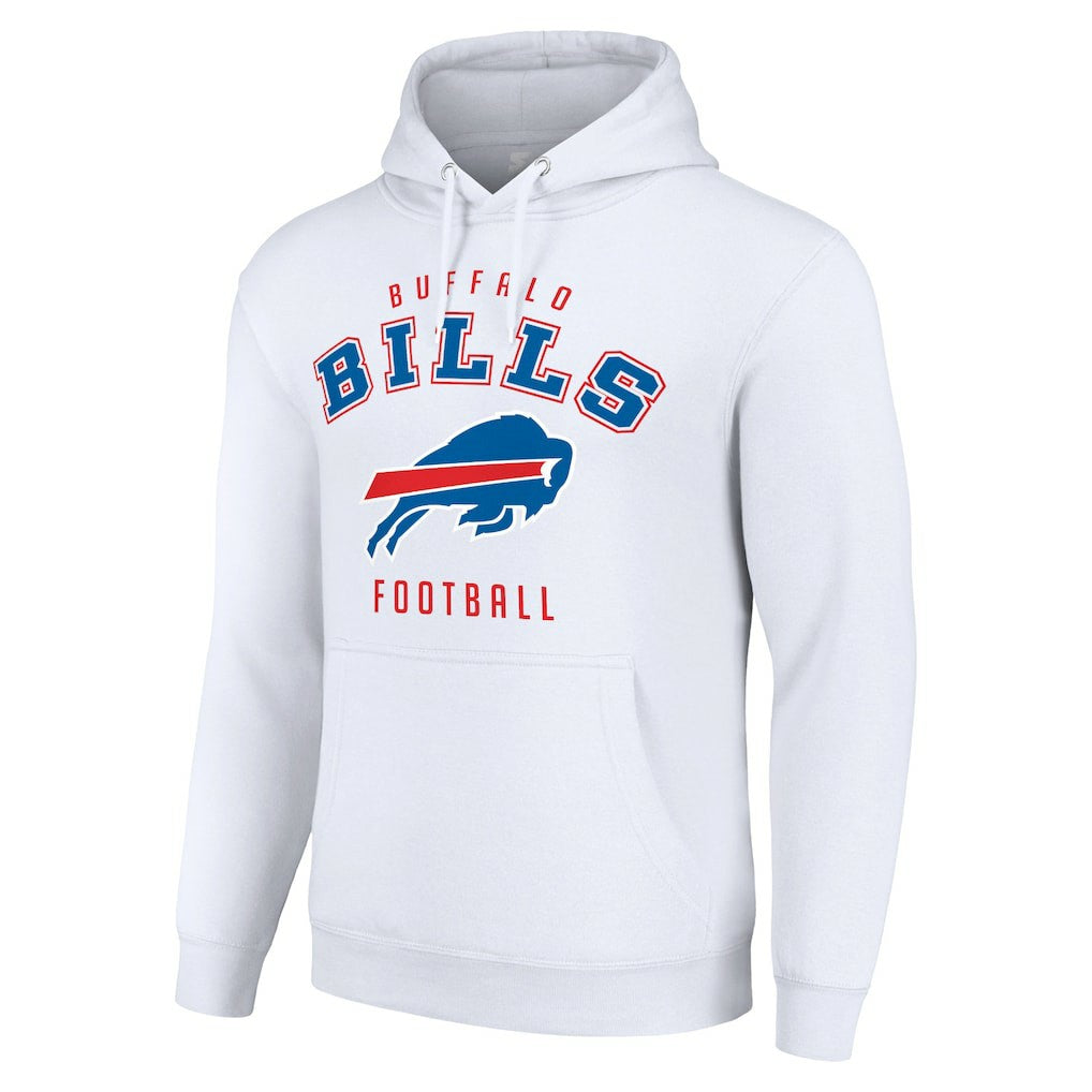 Buffalo Bills Starter Unisex Logo Pullover Hoodie - White - NFL