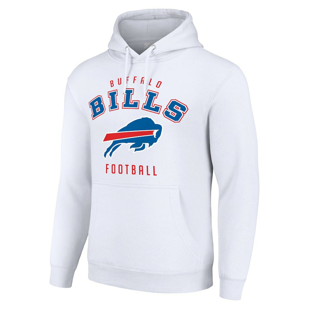 Buffalo Bills Starter Unisex Logo Pullover Hoodie - White - NFL