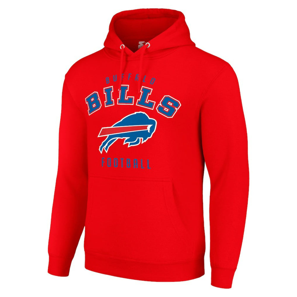 Buffalo Bills Starter Unisex Logo Pullover Hoodie - Red - NFL