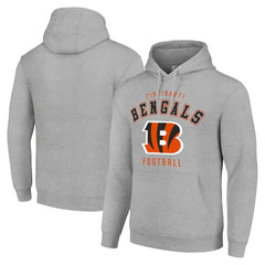 Cincinnati Bengals Starter Unisex Logo Pullover Hoodie - Heather Gray - NFL