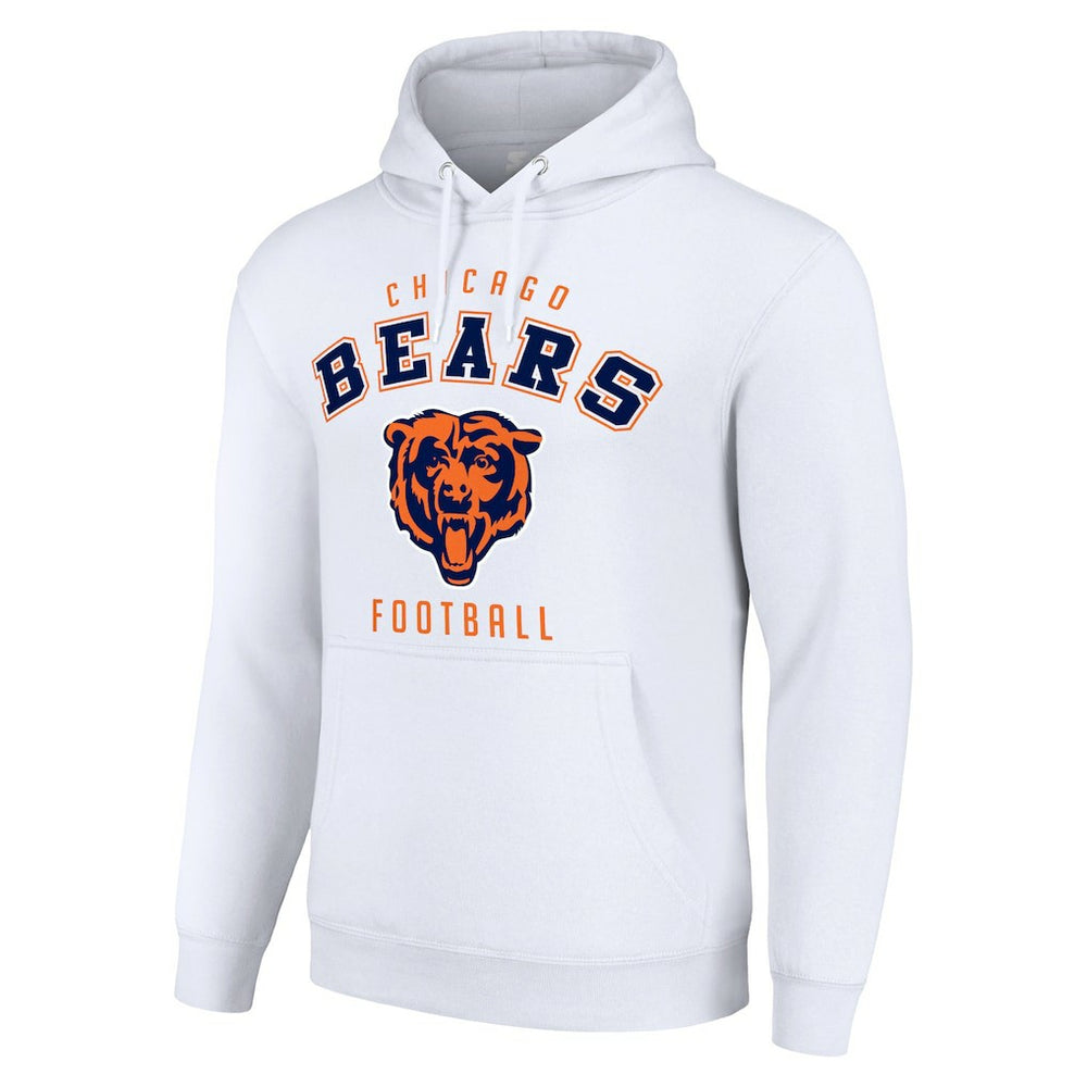Chicago Bears Starter Unisex Logo Pullover Hoodie - White - NFL