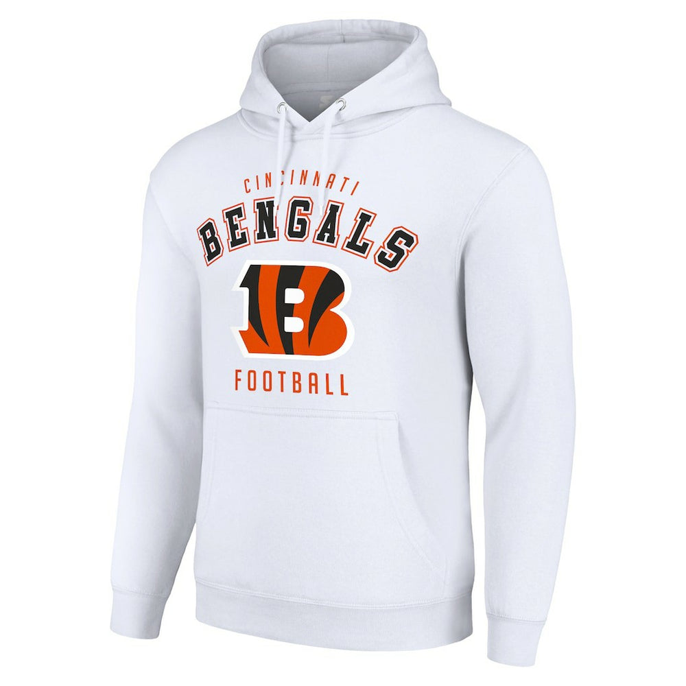 Cincinnati Bengals Starter Unisex Logo Pullover Hoodie - White - NFL