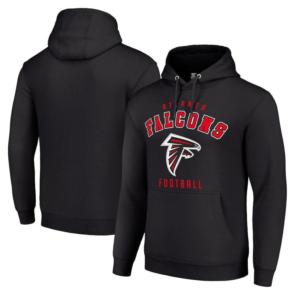 Atlanta Falcons Starter Unisex Logo Pullover Hoodie - Black - NFL