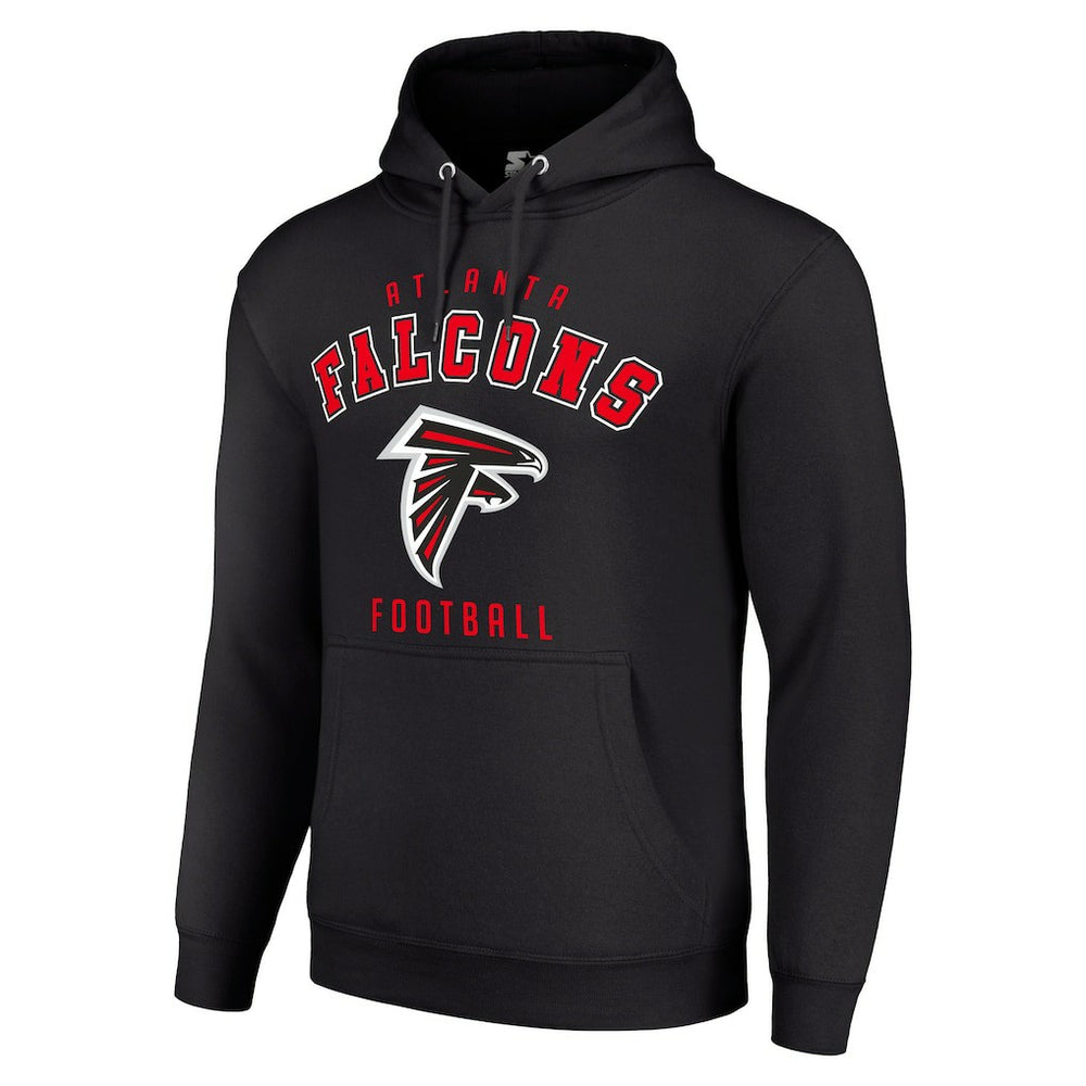 Atlanta Falcons Starter Unisex Logo Pullover Hoodie - Black - NFL