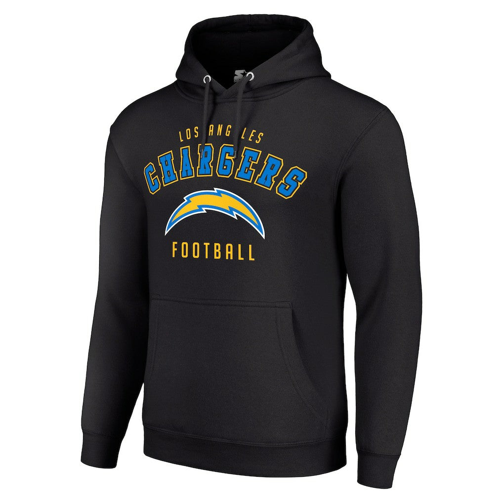 Los Angeles Chargers Starter Unisex Logo Pullover Hoodie - Black - NFL