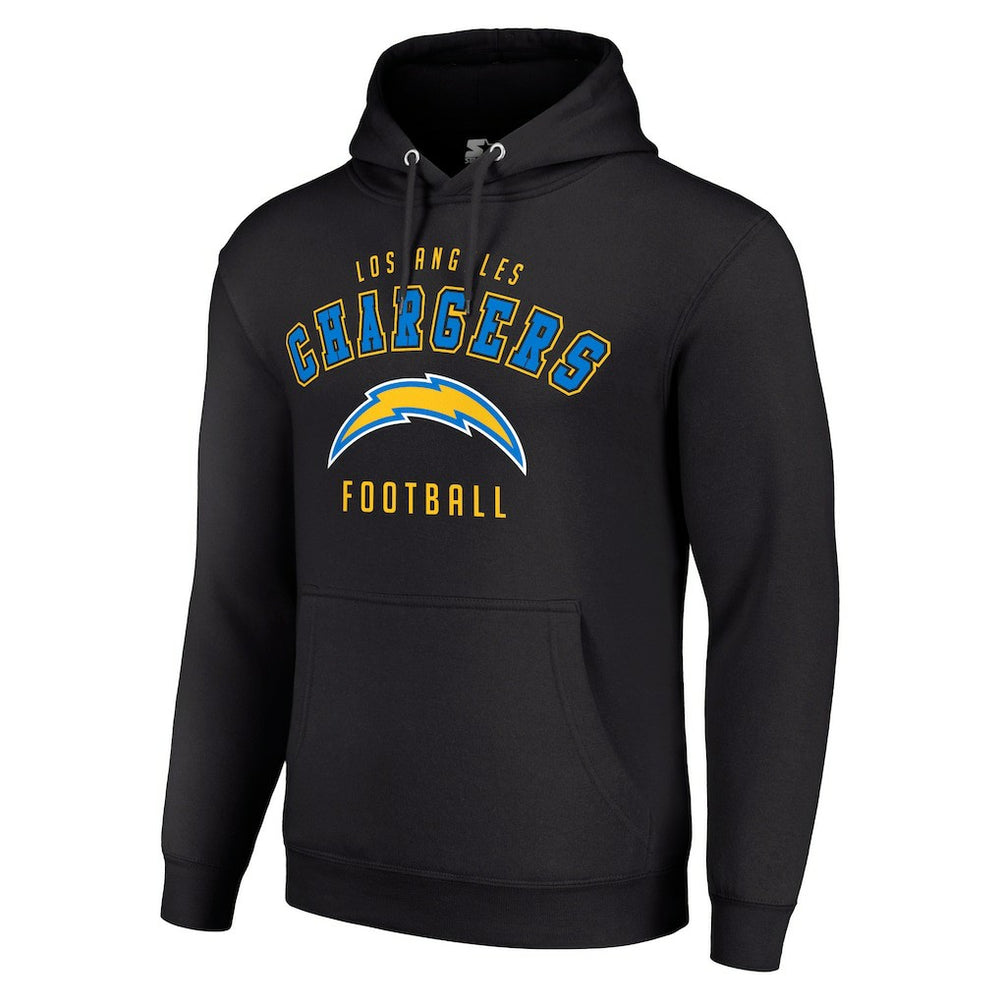 Los Angeles Chargers Starter Unisex Logo Pullover Hoodie - Black - NFL