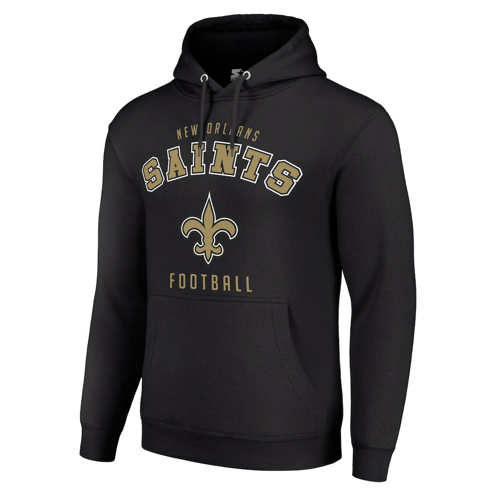 New Orleans Saints Starter Unisex Logo Pullover Hoodie - Black - NFL