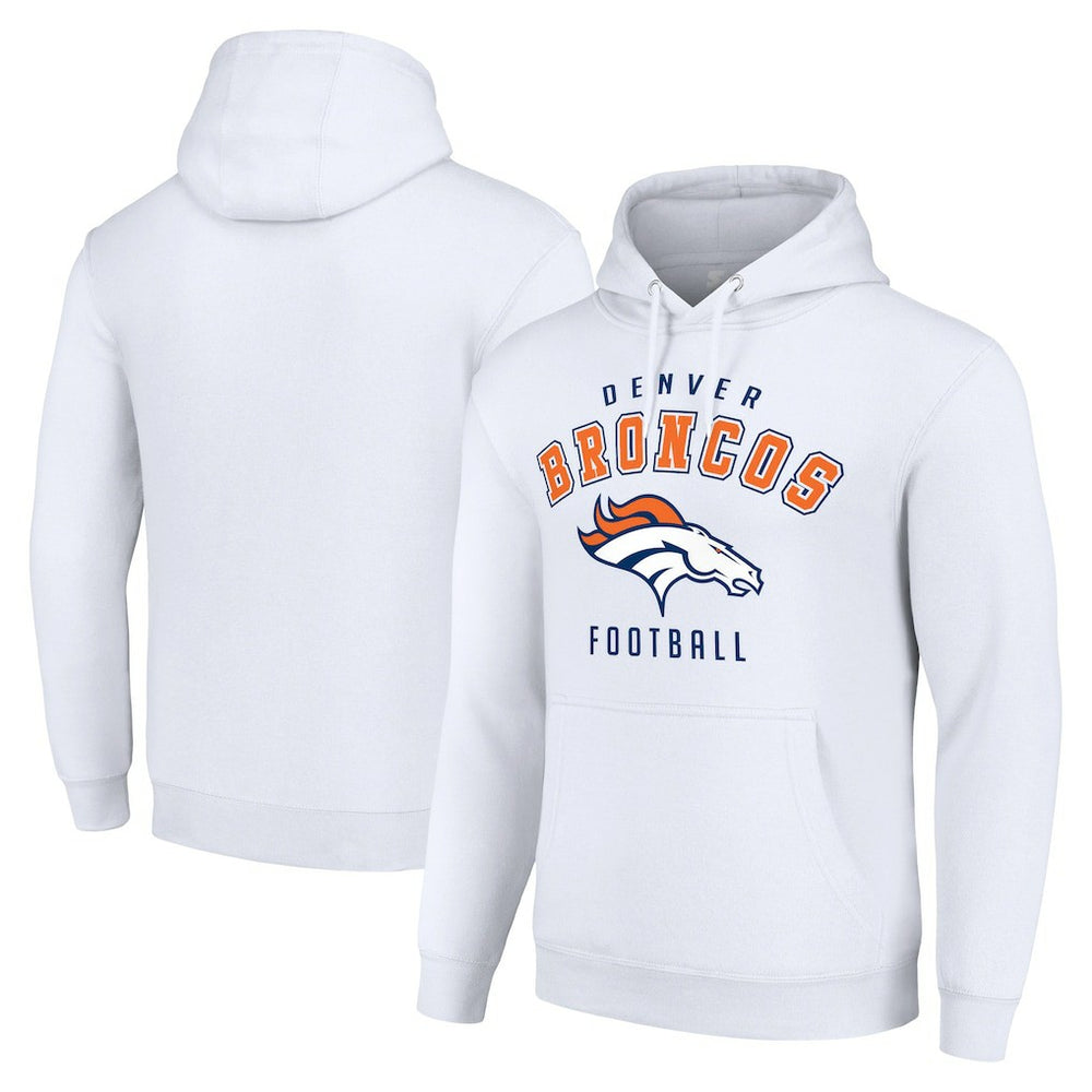 Denver Broncos Starter Unisex Logo Pullover Hoodie - White - NFL