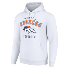 Denver Broncos Starter Unisex Logo Pullover Hoodie - White - NFL