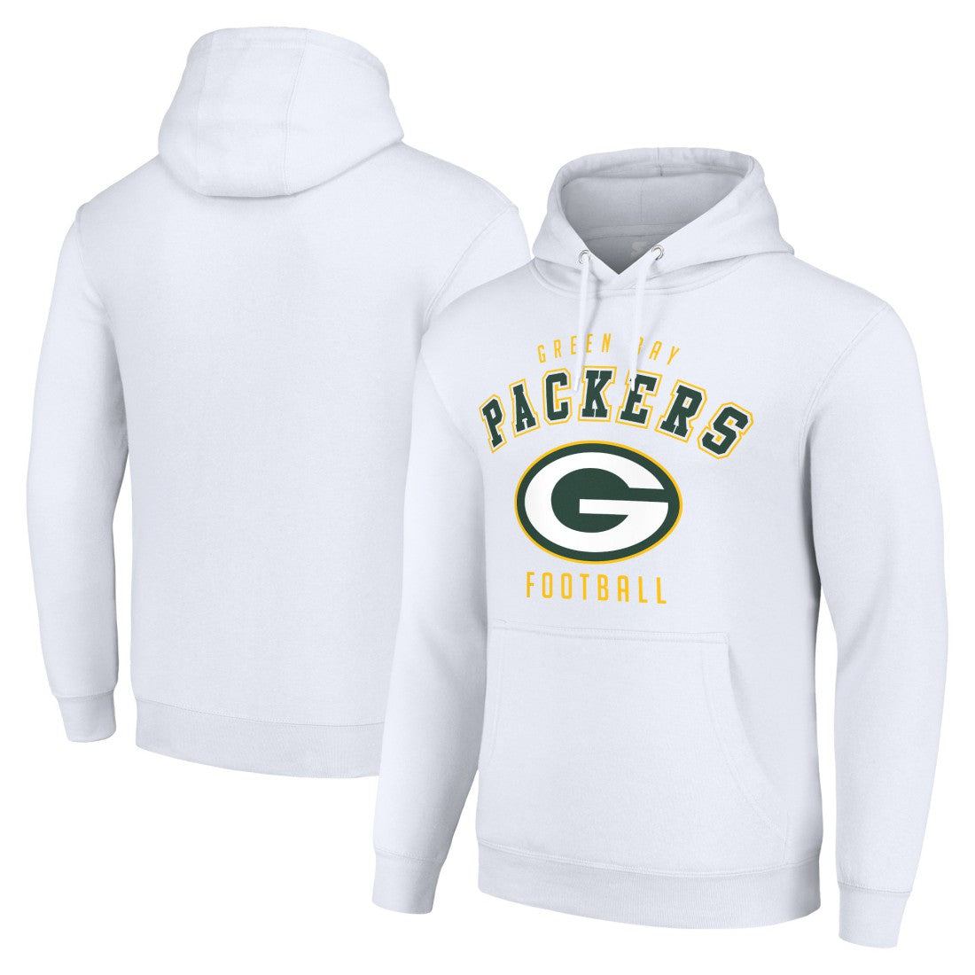 Green Bay Packers Starter Unisex Logo Pullover Hoodie - White - NFL