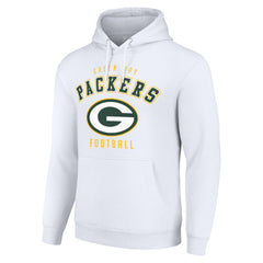 Green Bay Packers Starter Unisex Logo Pullover Hoodie - White - NFL