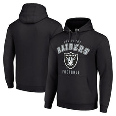 Las Vegas Raiders Starter Unisex Logo Pullover Hoodie - Black - NFL