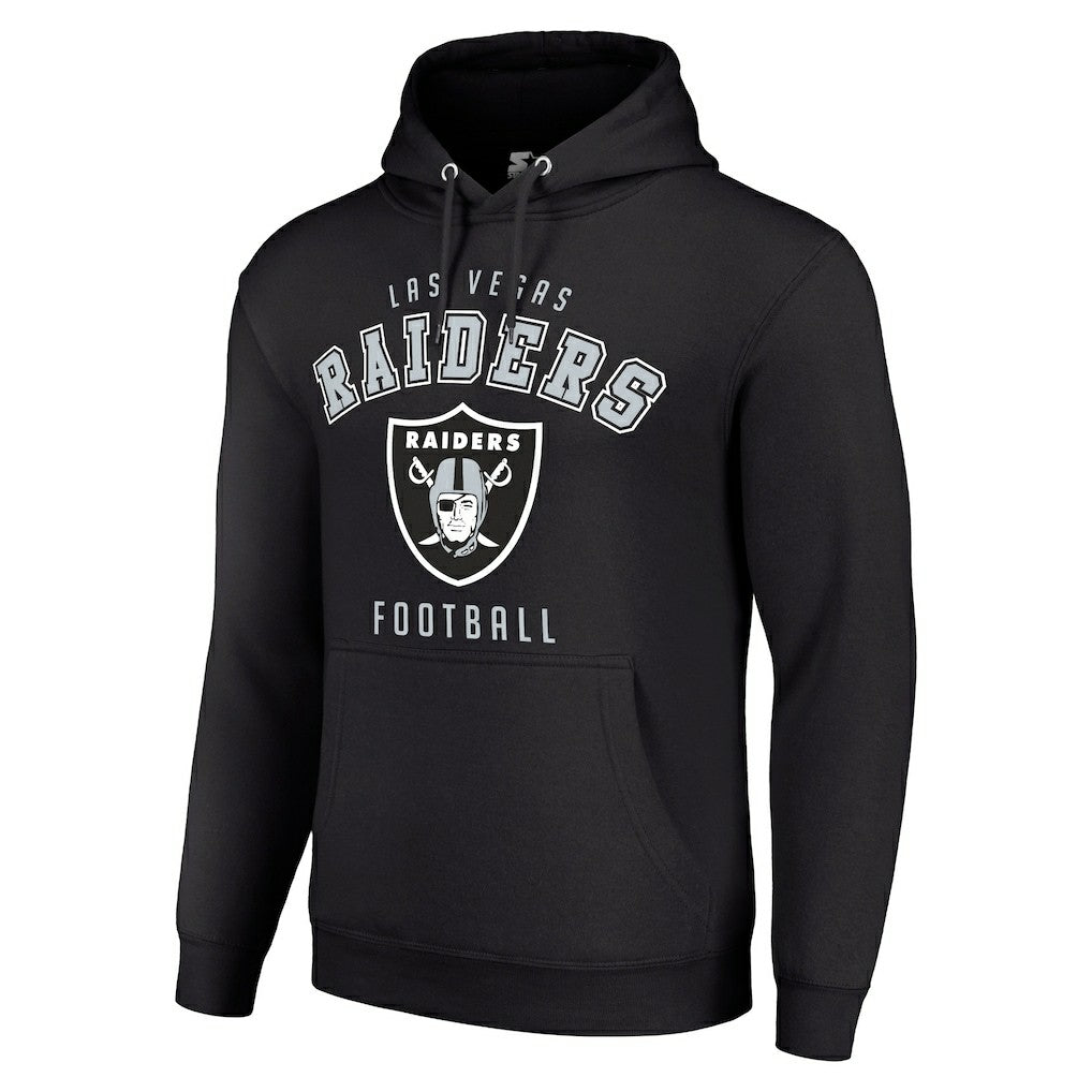 Las Vegas Raiders Starter Unisex Logo Pullover Hoodie - Black - NFL