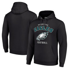 Philadelphia Eagles Starter Unisex Logo Pullover Hoodie - Black - NFL