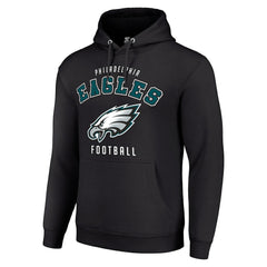Philadelphia Eagles Starter Unisex Logo Pullover Hoodie - Black - NFL