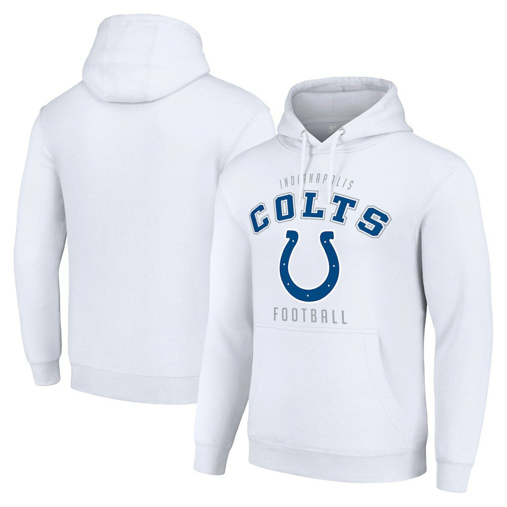Indianapolis Colts Starter Unisex Logo Pullover Hoodie - White - NFL