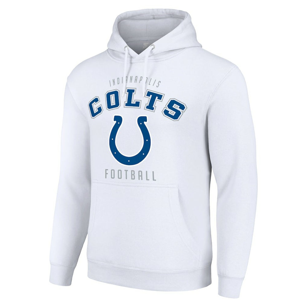 Indianapolis Colts Starter Unisex Logo Pullover Hoodie - White - NFL