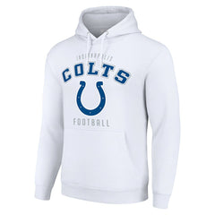 Indianapolis Colts Starter Unisex Logo Pullover Hoodie - White - NFL