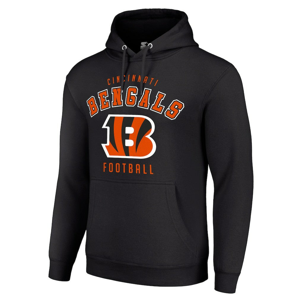 Cincinnati Bengals Starter Unisex Logo Pullover Hoodie - Black - NFL