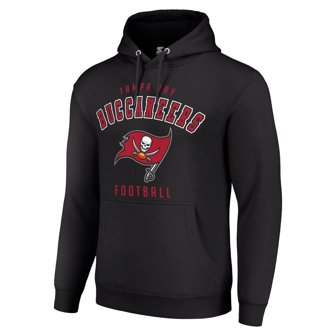 Tampa Bay Buccaneers Starter Unisex Logo Pullover Hoodie - Black - NFL