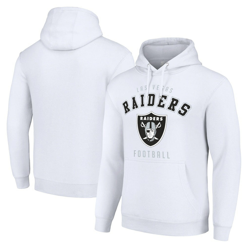 Las Vegas Raiders Starter Unisex Logo Pullover Hoodie - White - NFL