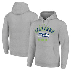 Seattle Seahawks Starter Unisex Logo Pullover Hoodie - Heather Gray - NFL