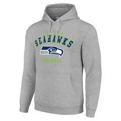 Seattle Seahawks Starter Unisex Logo Pullover Hoodie - Heather Gray - NFL