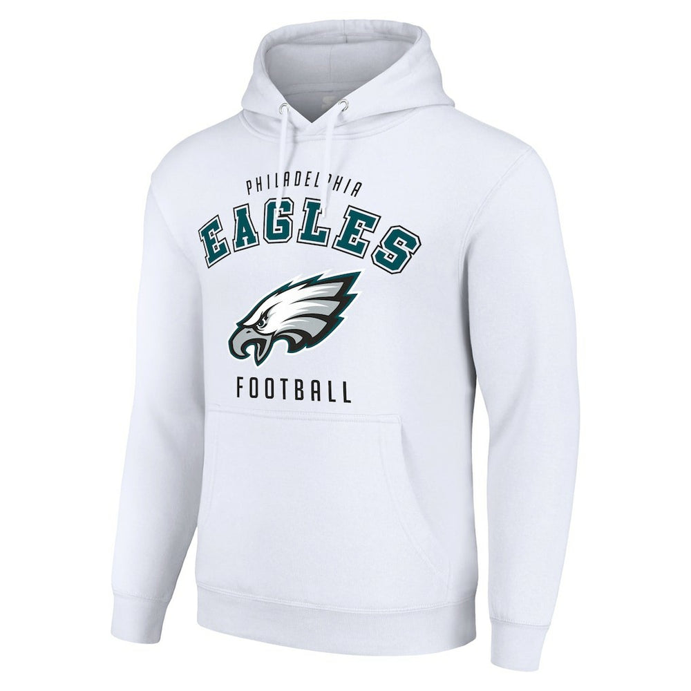 Philadelphia Eagles Starter Unisex Logo Pullover Hoodie - White - NFL