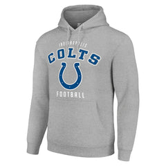 Indianapolis Colts Starter Unisex Logo Pullover Hoodie - Heather Gray - NFL