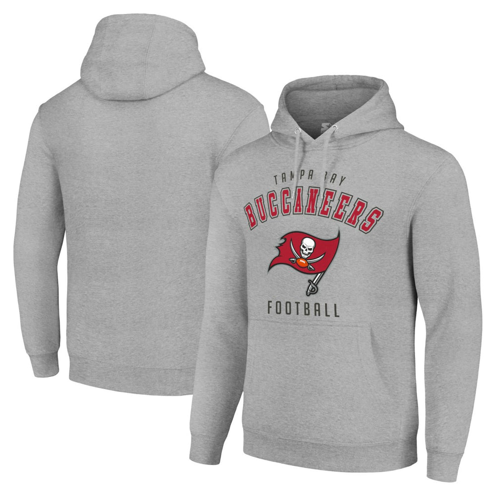 Tampa Bay Buccaneers Starter Unisex Logo Pullover Hoodie - Heather Gray - NFL
