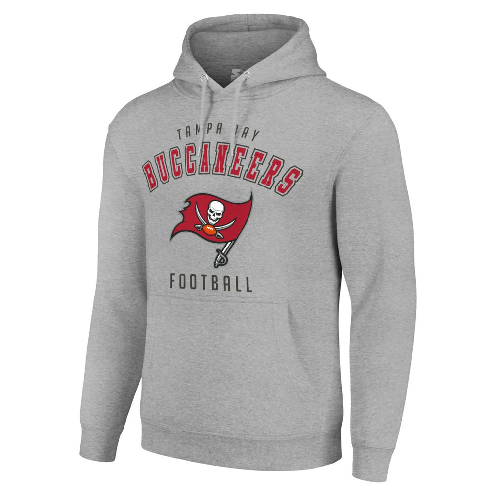 Tampa Bay Buccaneers Starter Unisex Logo Pullover Hoodie - Heather Gray - NFL